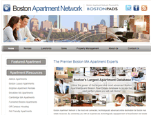 Tablet Screenshot of bostonapartmentnetwork.com